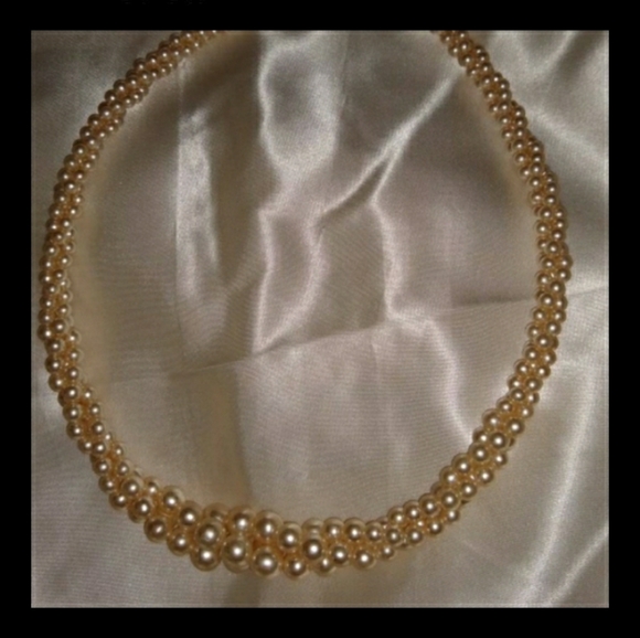 VINTAGE NAPIER Signed 3 Strand Necklace - Picture 2 of 9